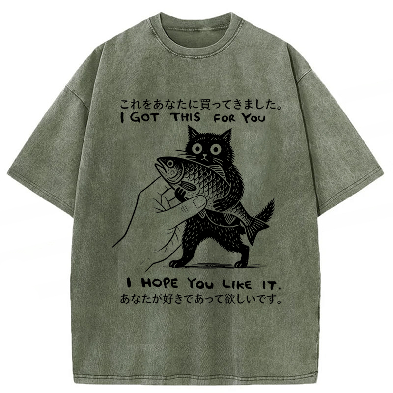 Tokyoviva I Hope You Like It Washed T-Shirt
