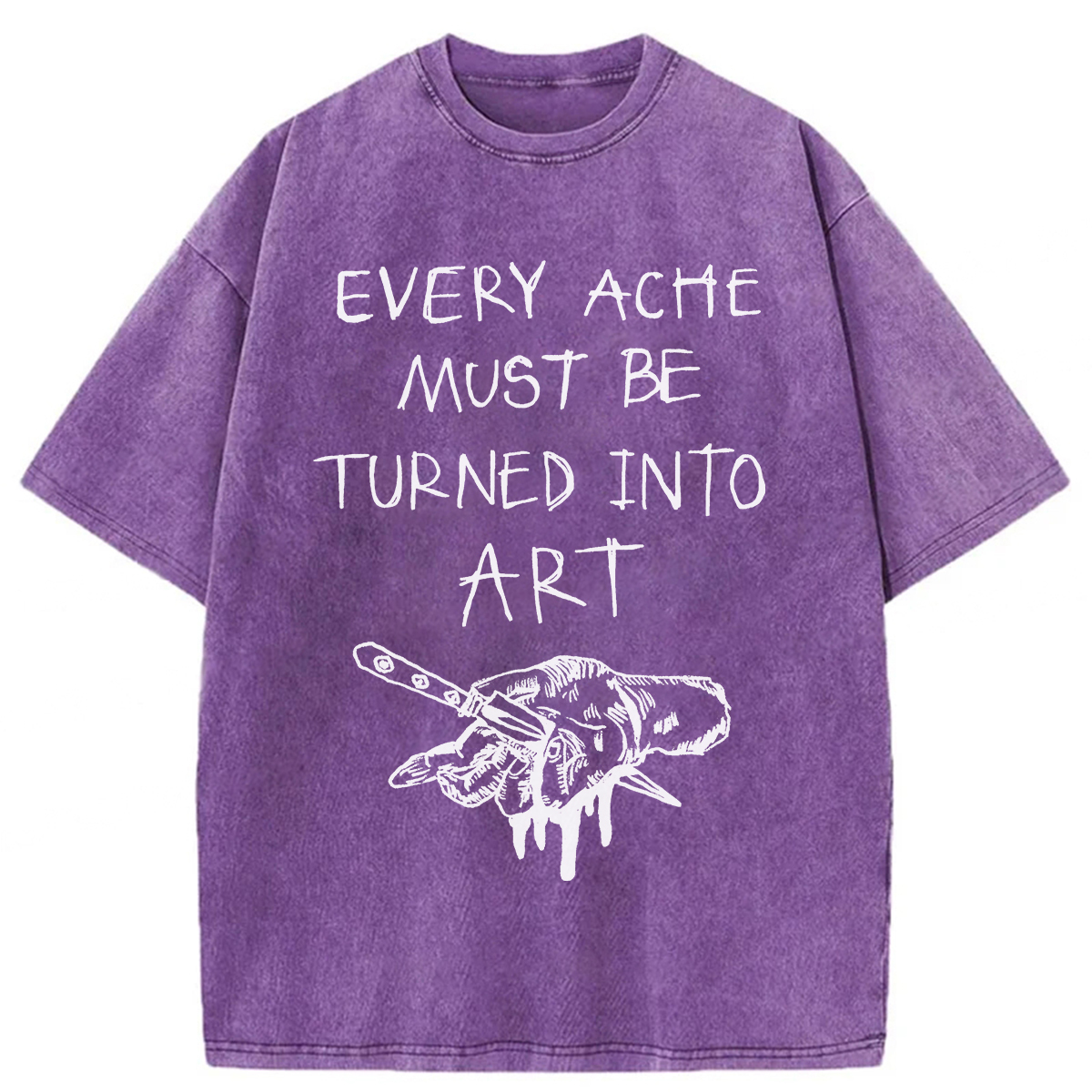 Tokyoviva Every Ache Must Be Turned Into Art Washed T-Shirt
