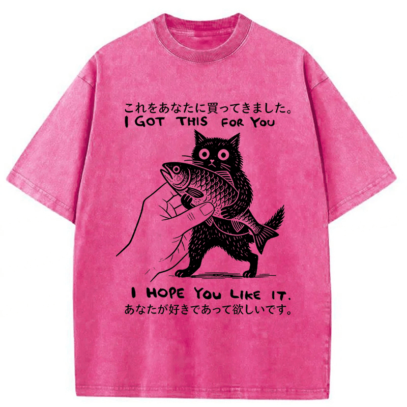 Tokyoviva I Hope You Like It Washed T-Shirt