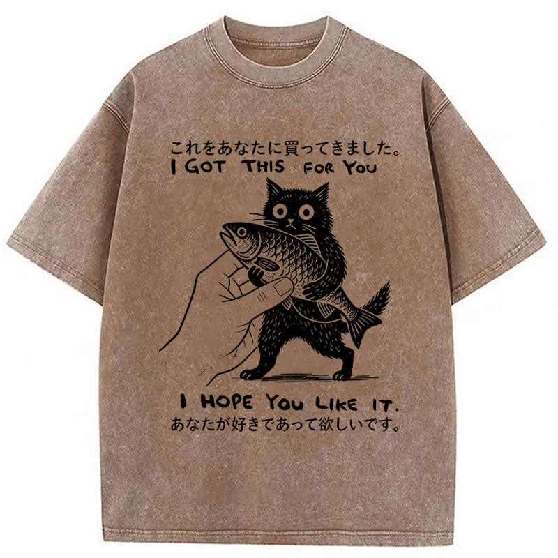 Tokyoviva I Hope You Like It Washed T-Shirt