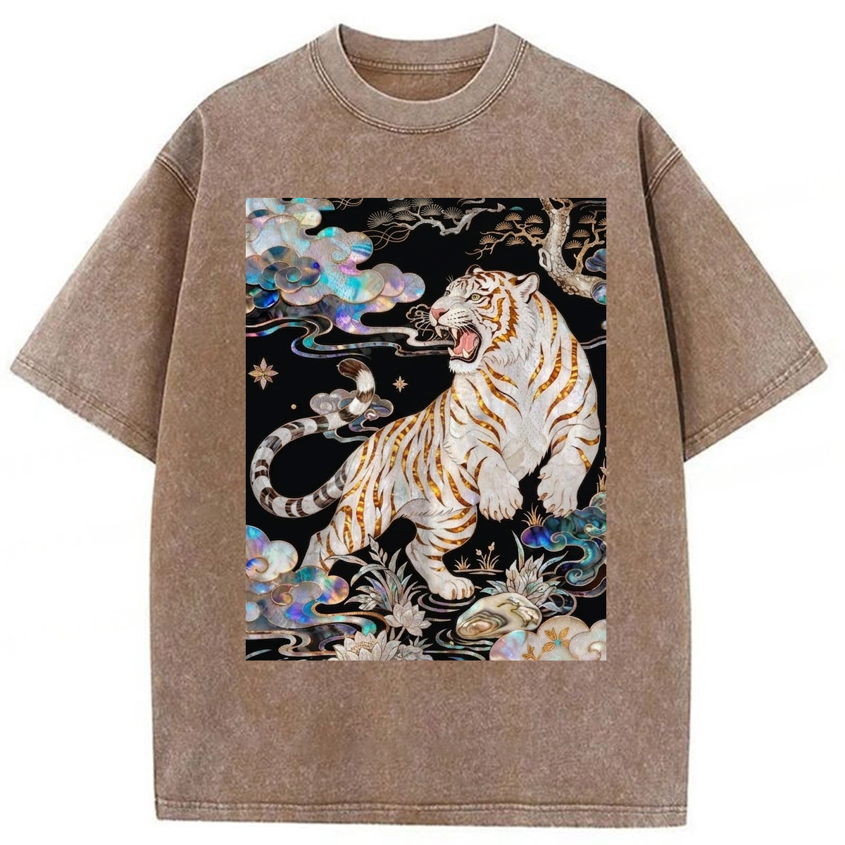 Tokyoviva Celestial Tiger Rising Washed T-shirt