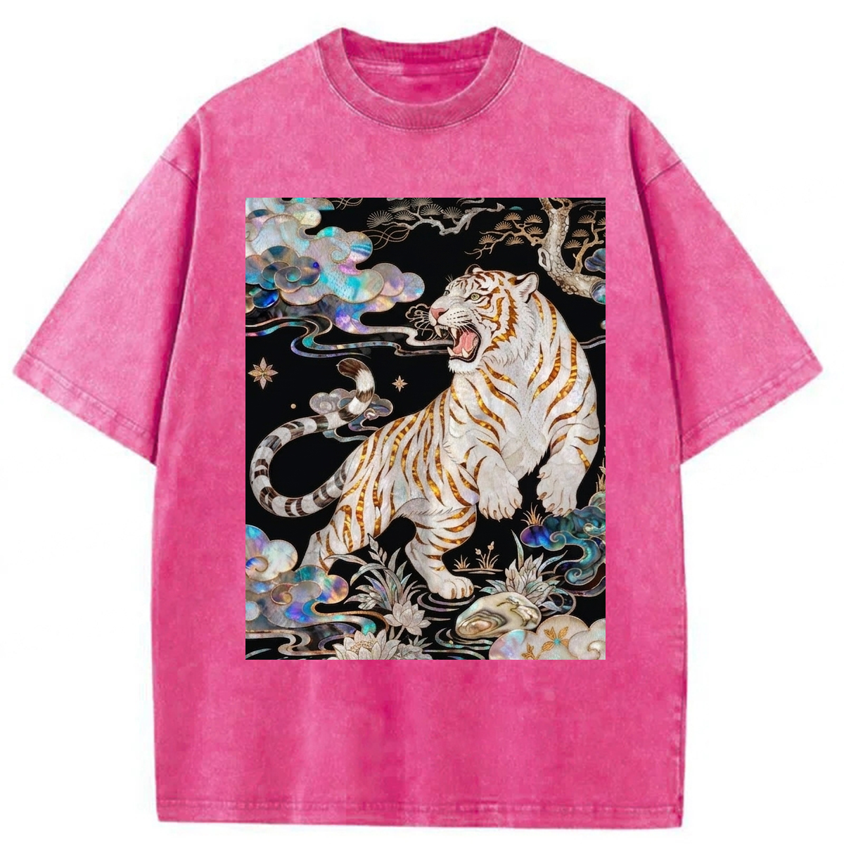 Tokyoviva Celestial Tiger Rising Washed T-shirt