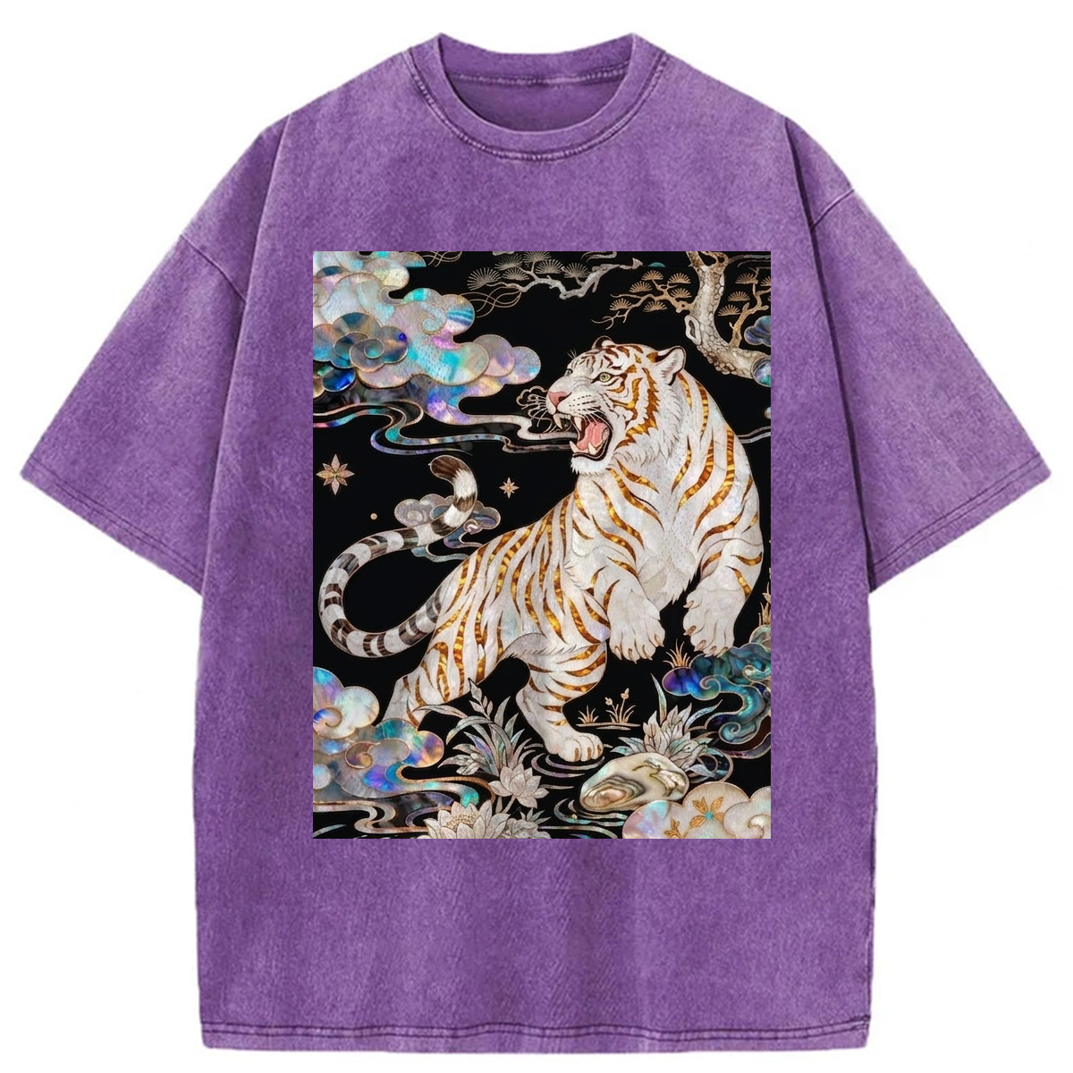 Tokyoviva Celestial Tiger Rising Washed T-shirt