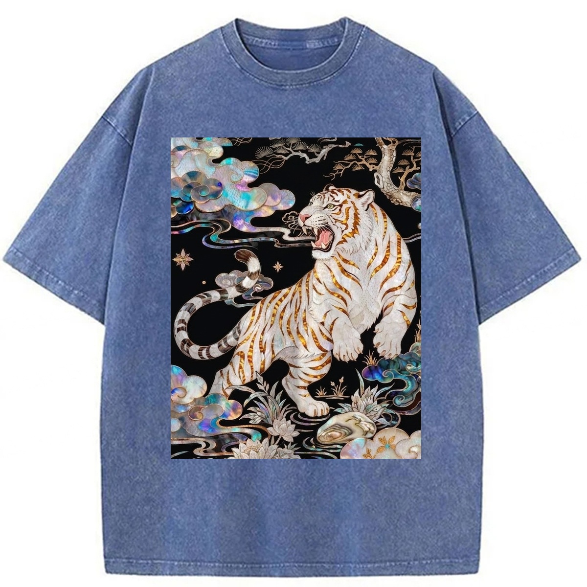 Tokyoviva Celestial Tiger Rising Washed T-shirt