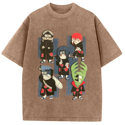 Japanese Anime Chibi Washed T-Shirt