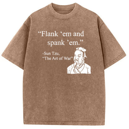 The Art Of War Funny Washed T-Shirt
