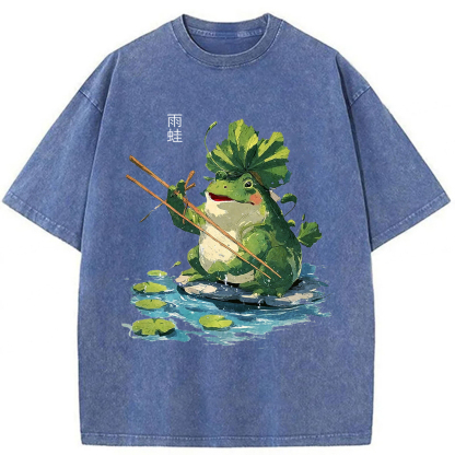 Tokyoviva Tree Frog Washed T-shirt