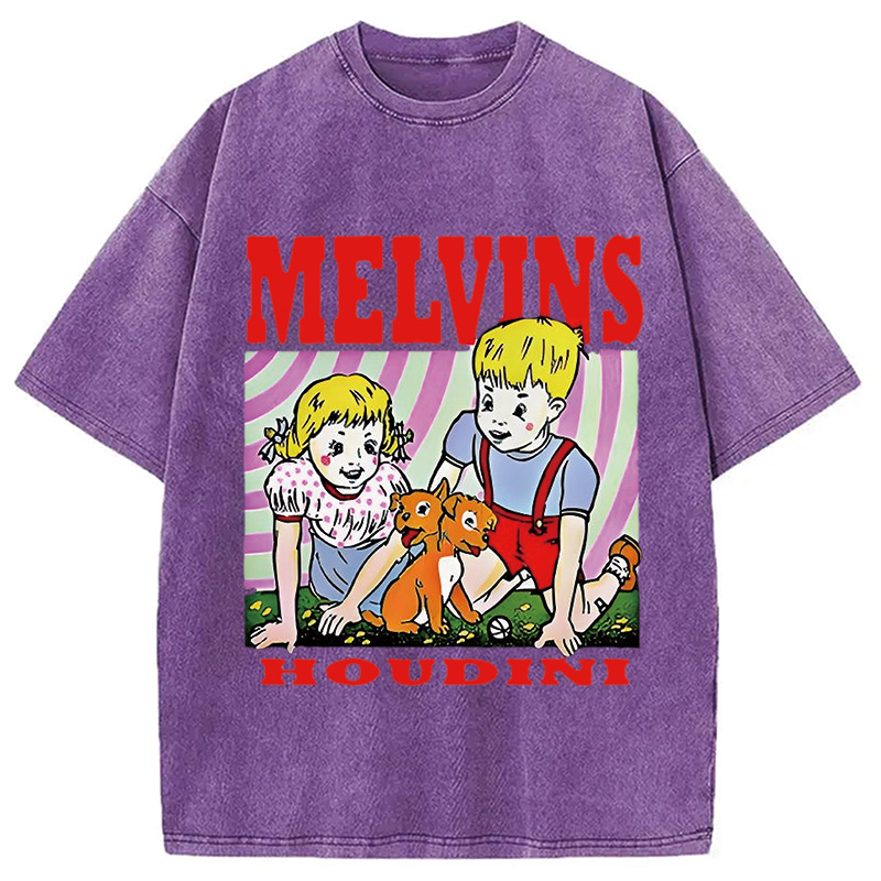 Melvins Houdini Metal Rock Band Washed T-Shirt