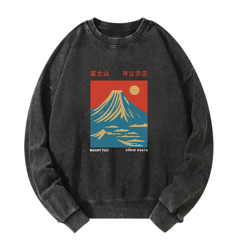 Mount Fuji Vintage Washed Sweatshirt