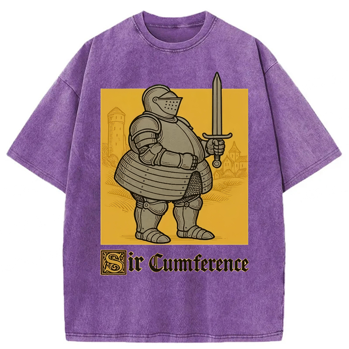 Tokyoviva Sir Cumference Fat Knight Washed T-shirt