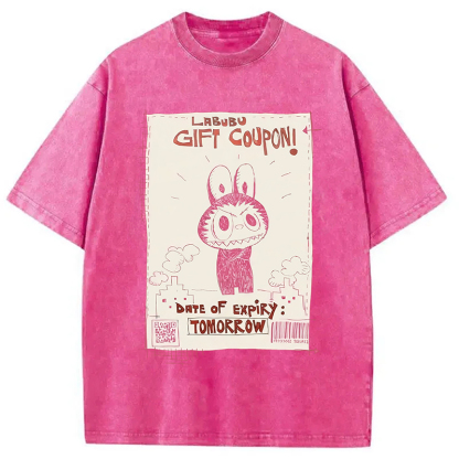 Vintage Labubu Graffiti Washed T-Shirt