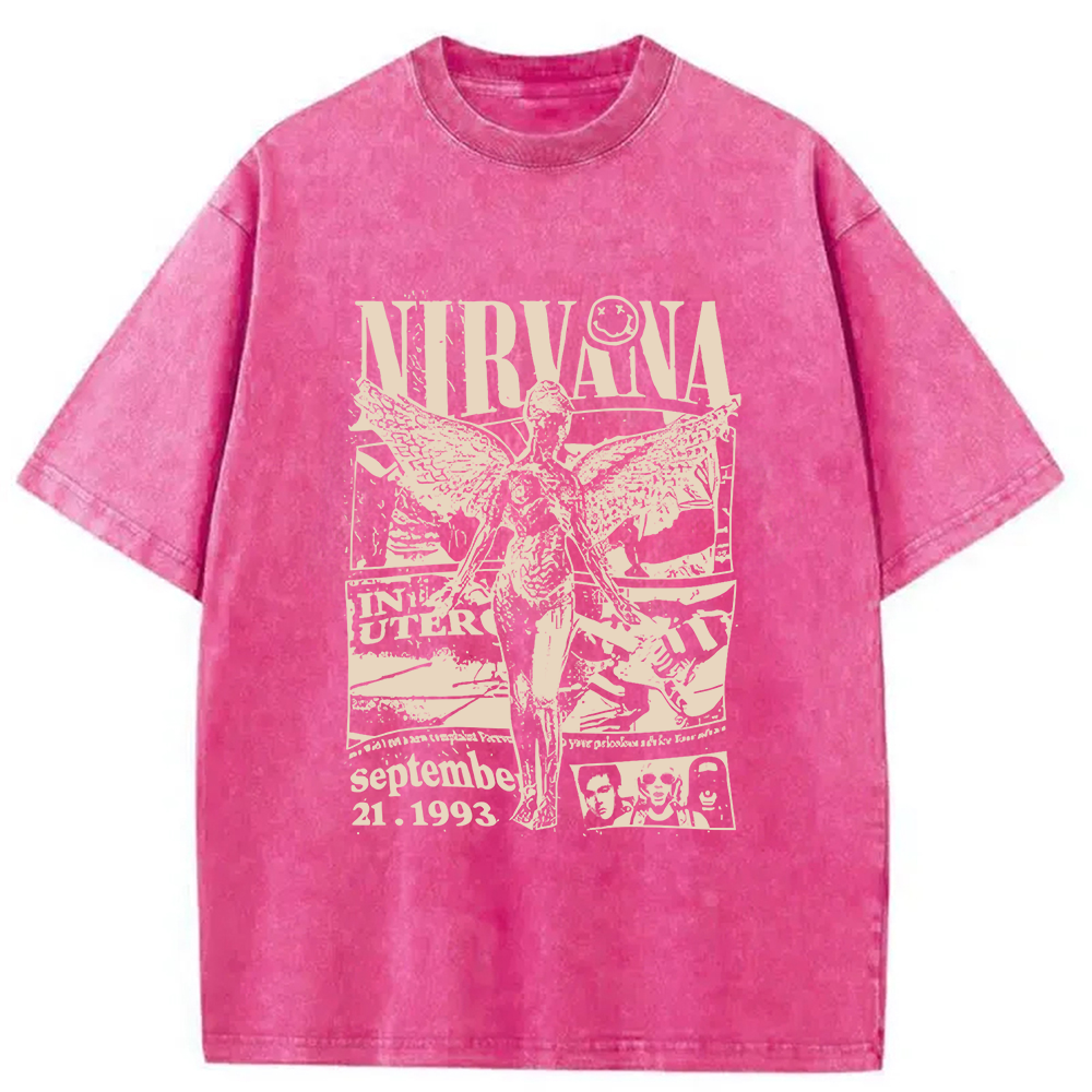 Nirvana In Utero Tour 1993 Washed T-Shirt