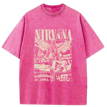 Nirvana In Utero Tour 1993 Washed T-Shirt