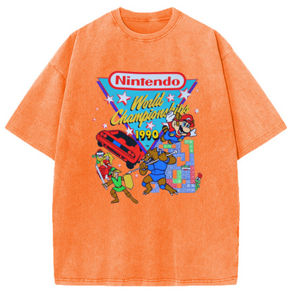 Nintendo 1990 World Championships Washed T-Shirt