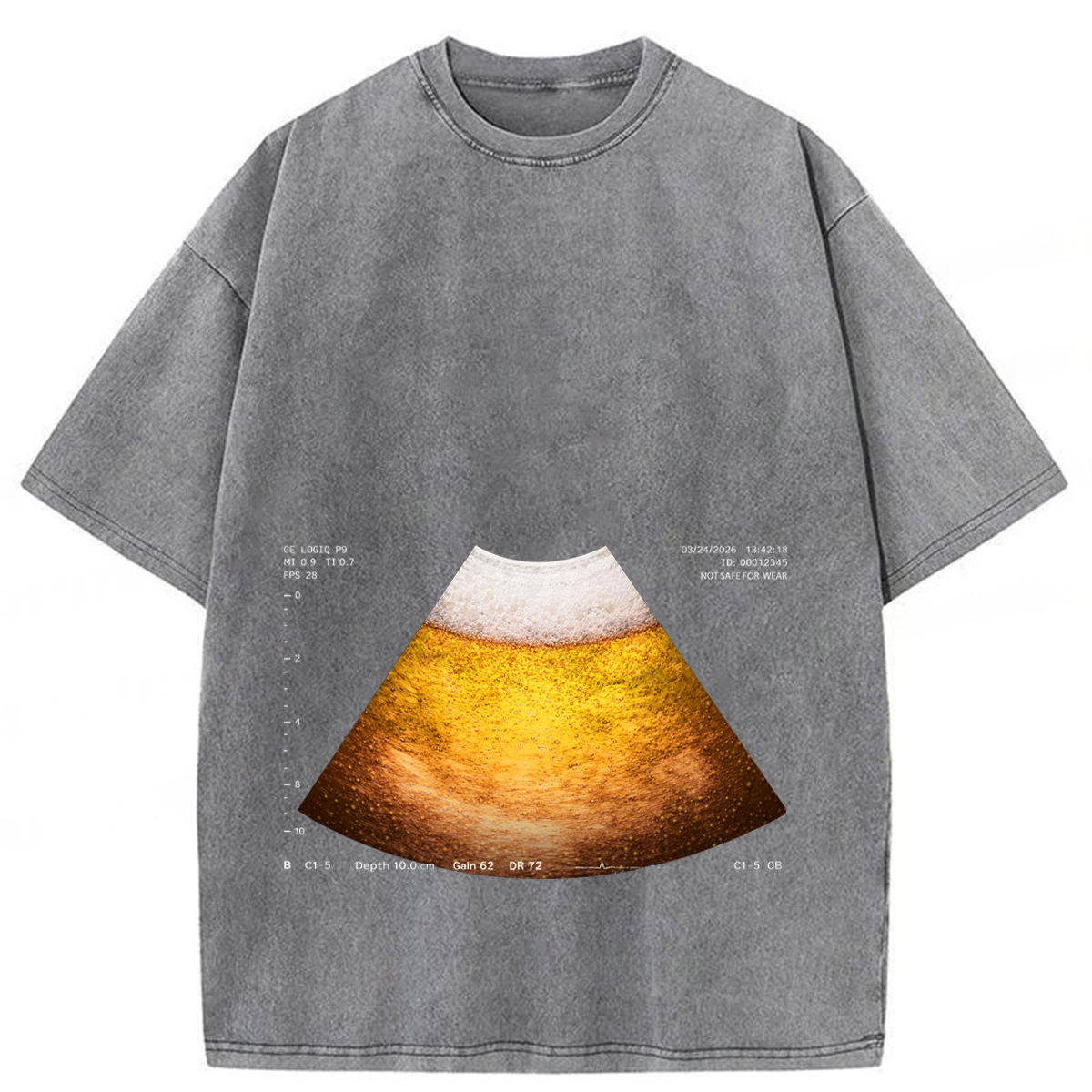 Tokyoviva Funny Healthy Beer Washed T-shirt