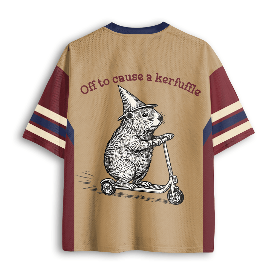 Baddiecat Off To Cause A Kerfuffle Mesh Jersey