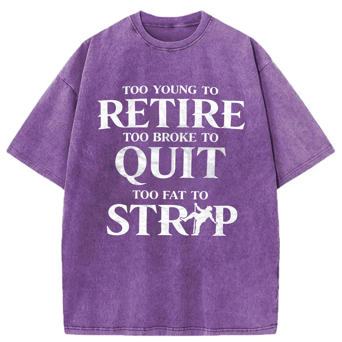 Tokyoviva Funny Too Eat To Strip Washed T-shirt