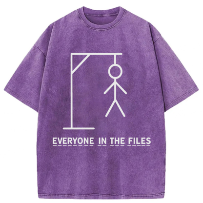 Tokyoviva Everyone In The Files Washed T-shirt