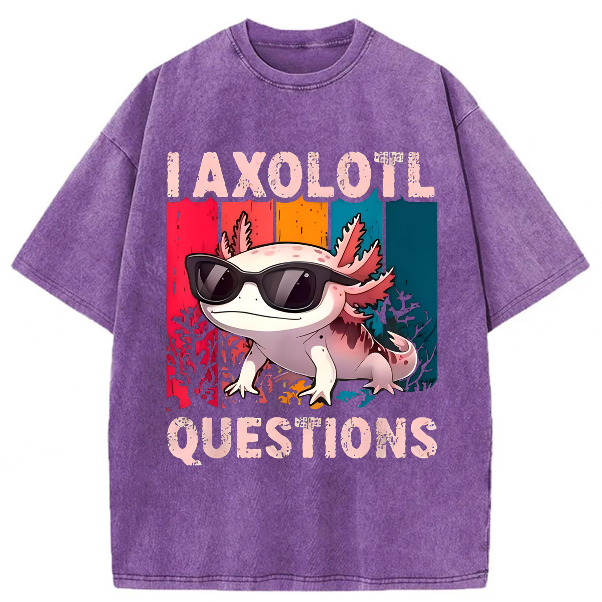 Tokyoviva I Axolotl Questions Washed T-shirt