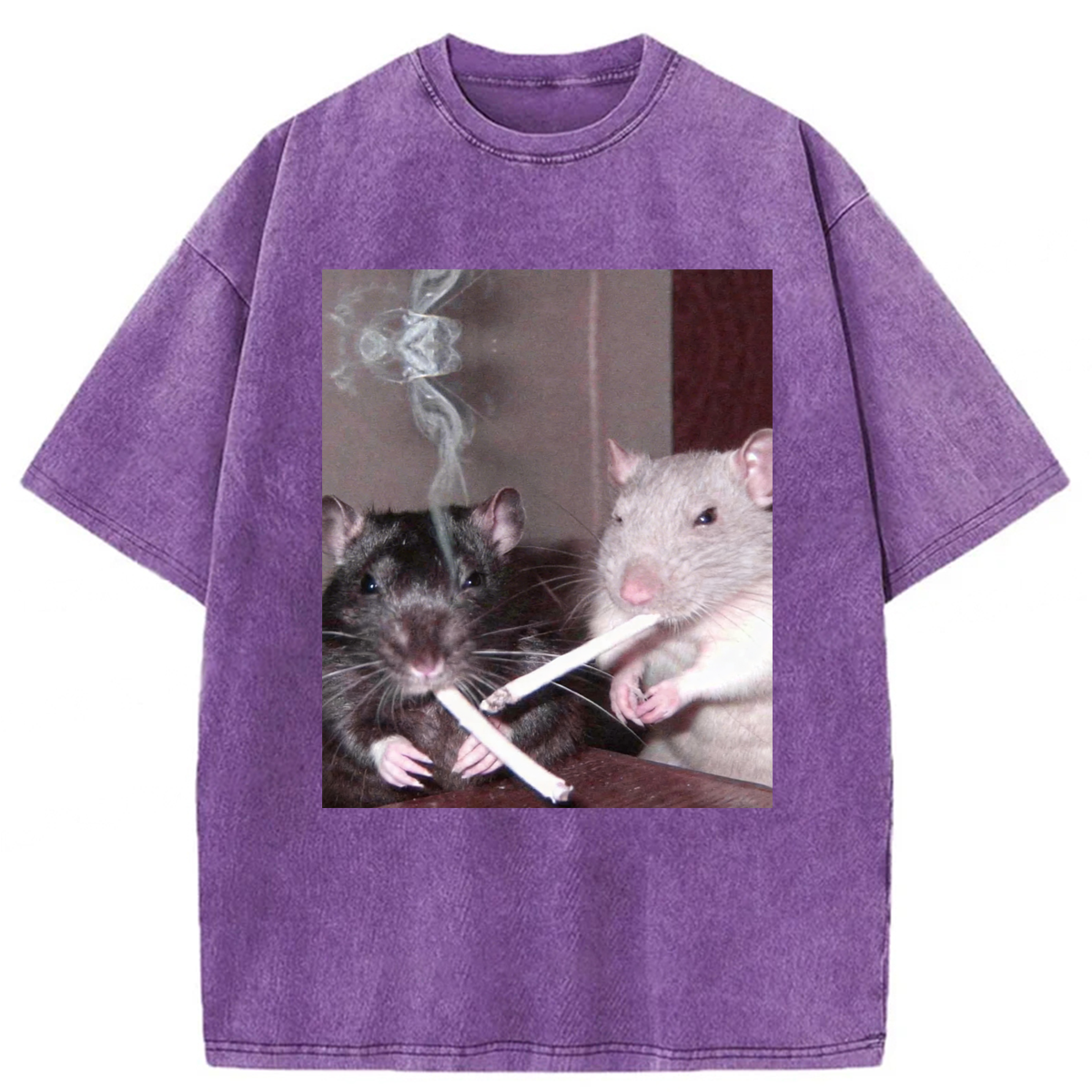 Tokyoviva Smoking Rats Washed T-shirt