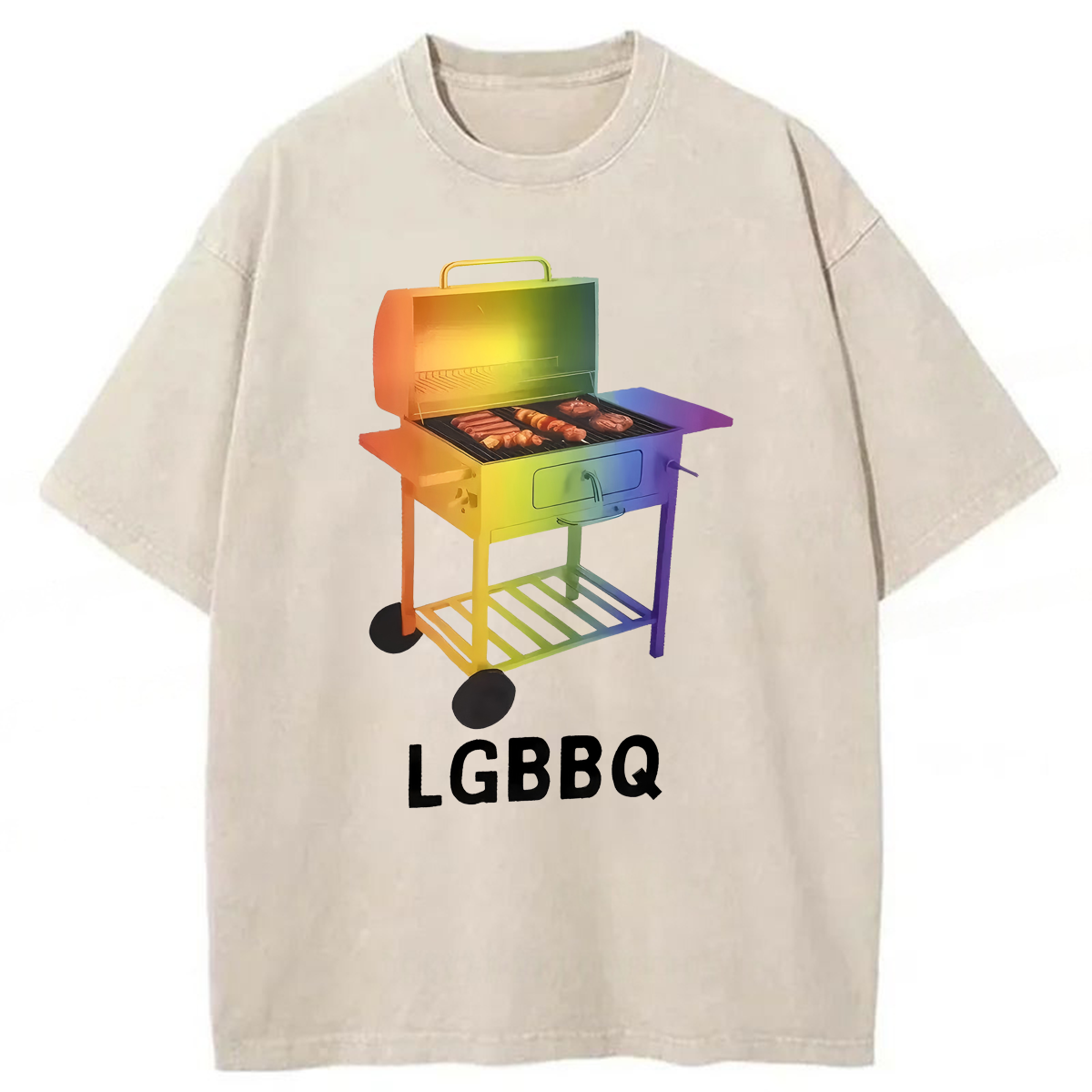 Tokyoviva Funny LGBBQ Washed T-shirt