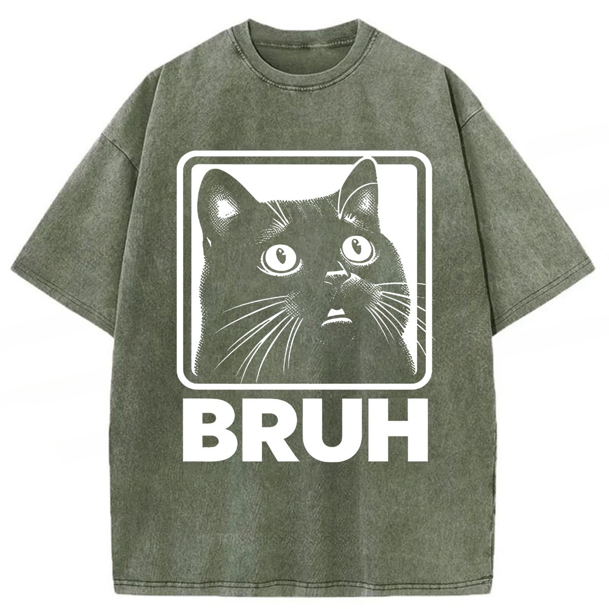 Tokyoviva BRUH Cat Washed T-shirt