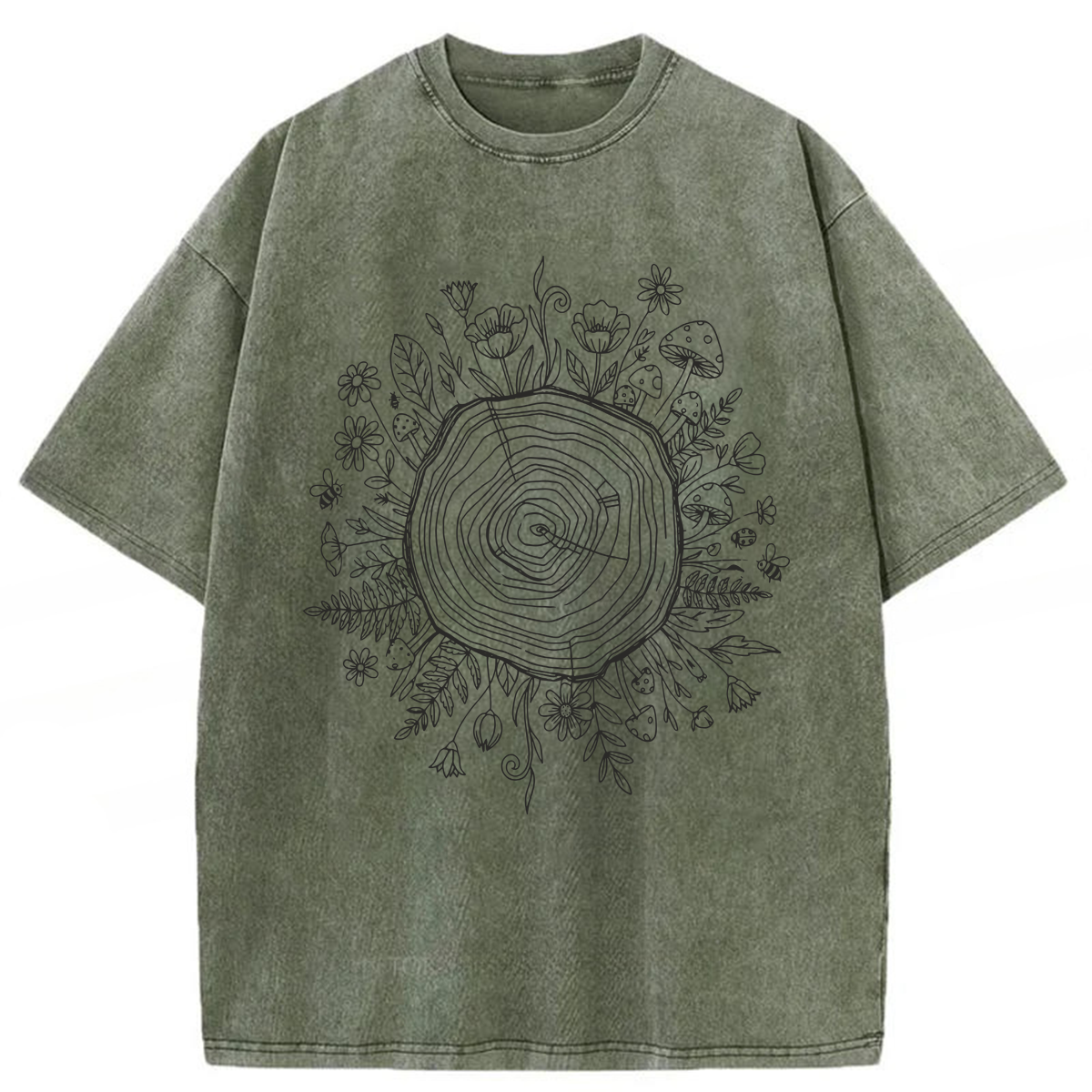 Tokyoviva Botanical Tree Washed T-shirt