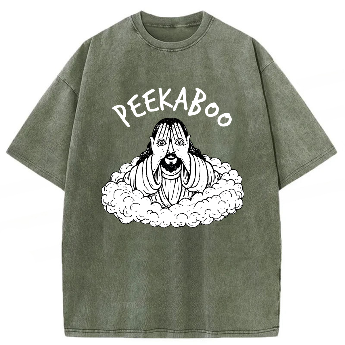 Tokyoviva Peekaboo Jesus Washed T-shirt