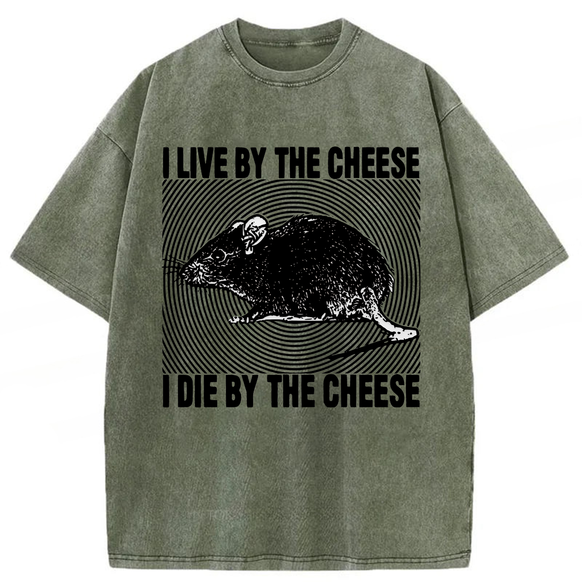 Tokyoviva I Live By The Cheese Washed T-shirt