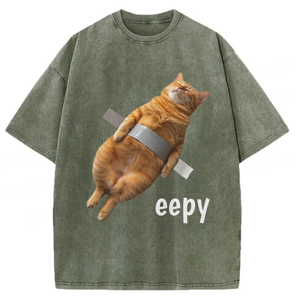 Tokyoviva Duct Tape Eepy Cat Washed T-shirt
