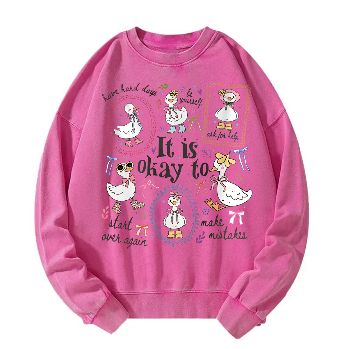 Tokyoviva It's Okay To Goose Motivational Sweatshirt