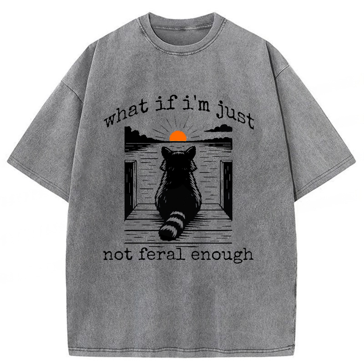 Tokyoviva Thinking Raccoon Washed T-shirt