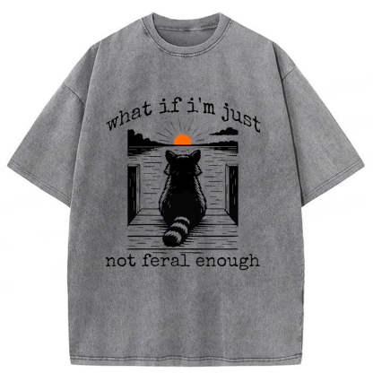 Tokyoviva Thinking Raccoon Washed T-shirt