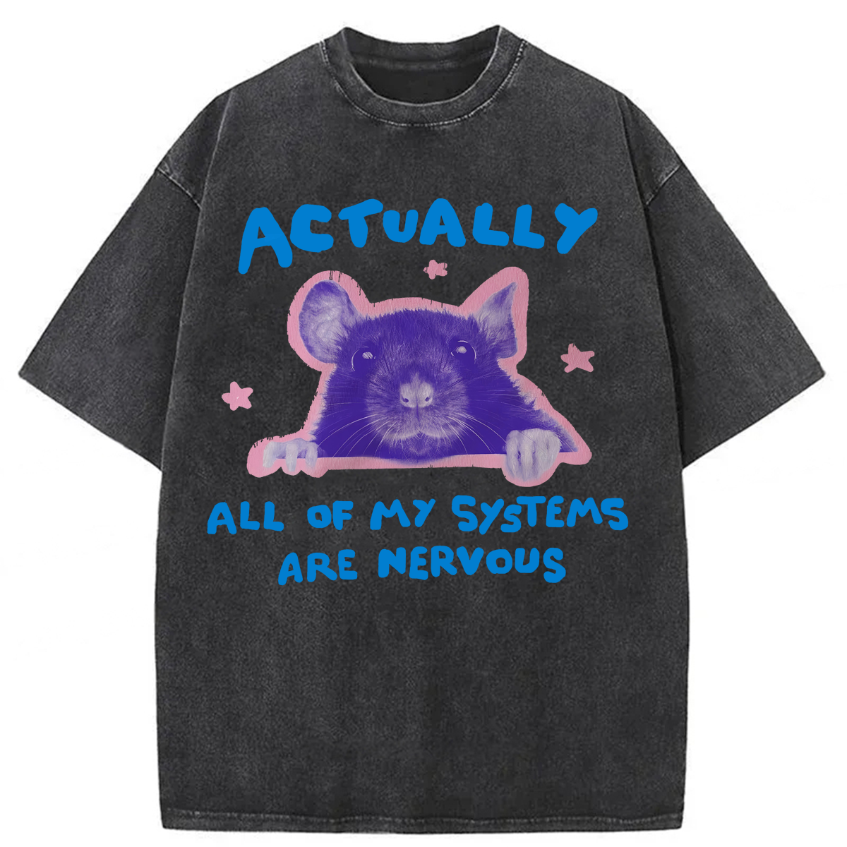 Tokyoviva All Of My Systems Are Nervous Washed T-shirt