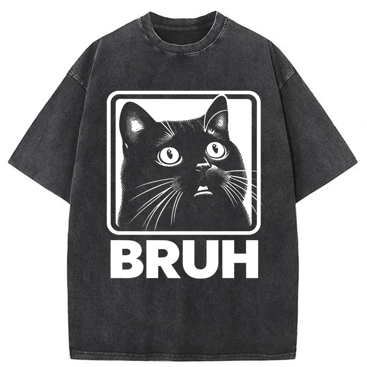 Tokyoviva BRUH Cat Washed T-shirt