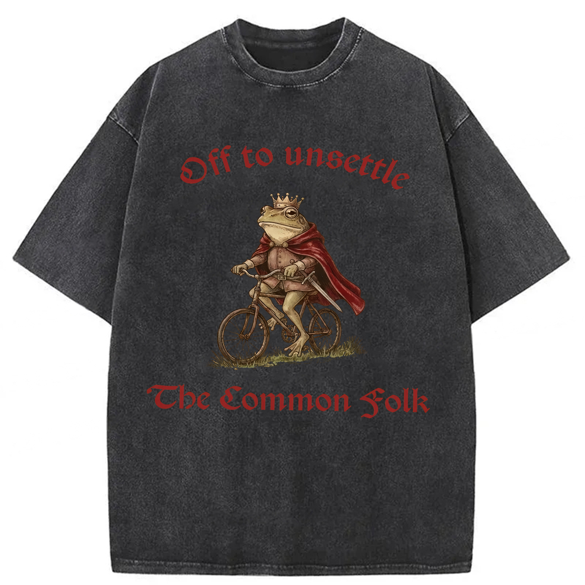 Tokyoviva Off To Unsettle The Common Folk Frog Washed T-shirt