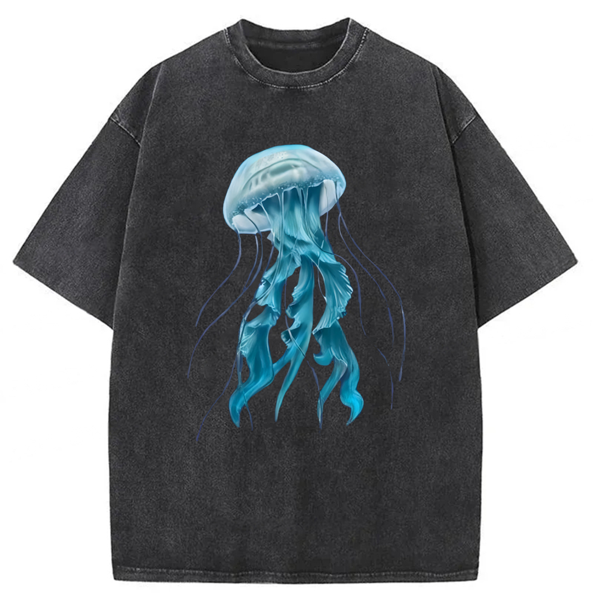 Tokyoviva Jellyfish Graphic Washed T-shirt