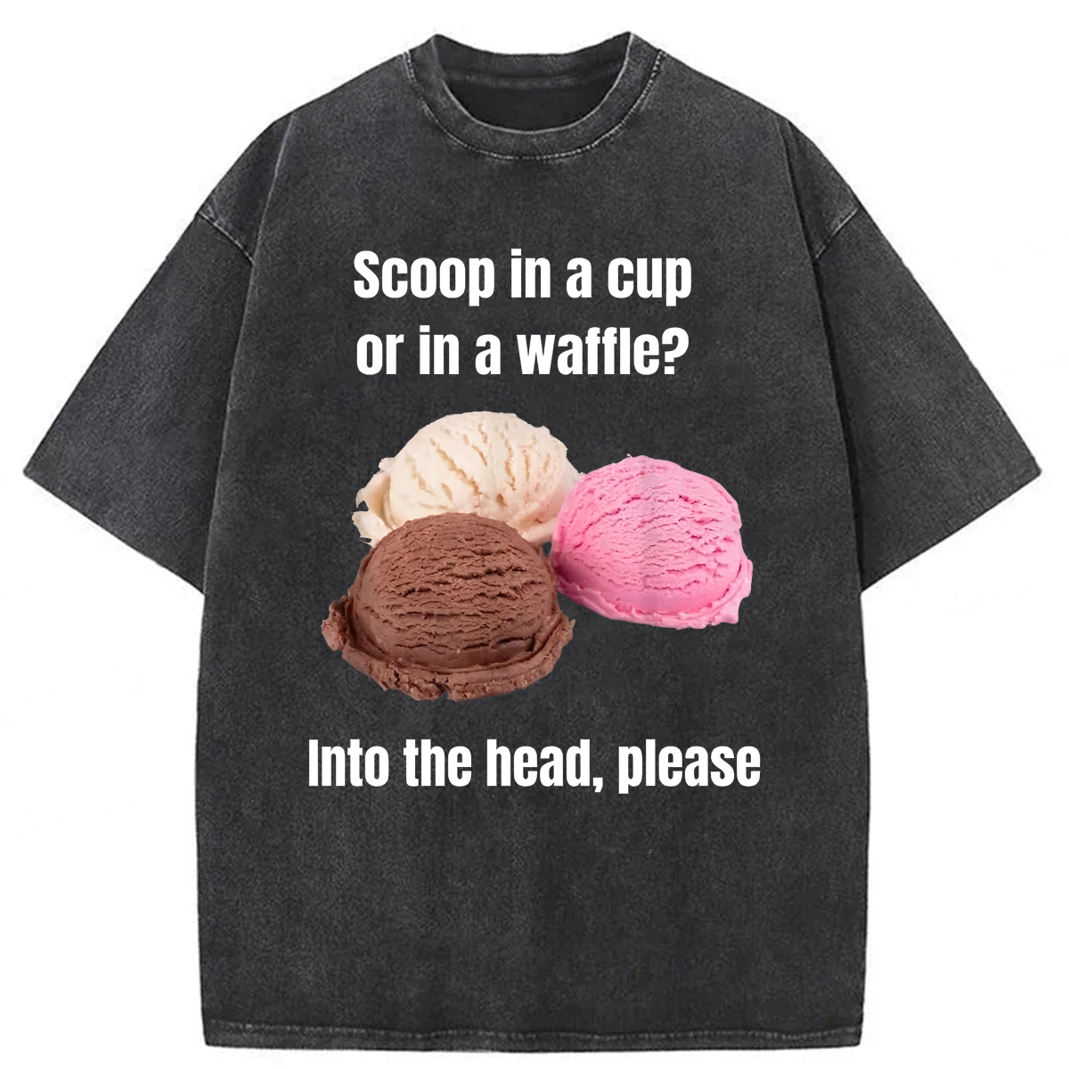Tokyoviva Funny Meme Into My Head Washed T-shirt