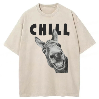 Tokyoviva Chill Donkey Washed T-shirt