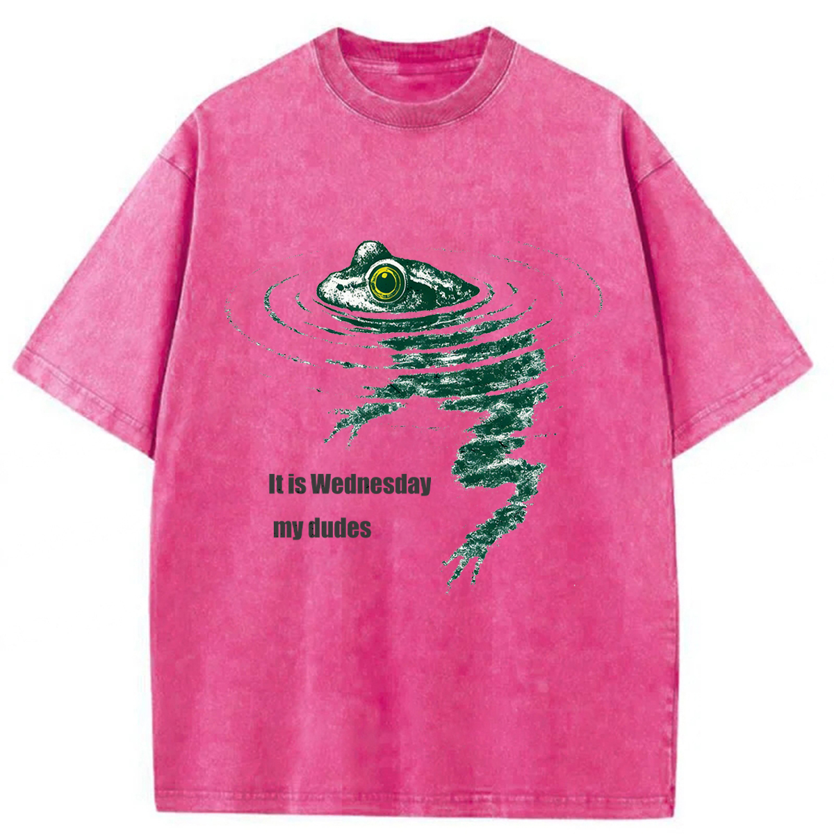 Tokyoviva Frog Swimming Washed T-shirt