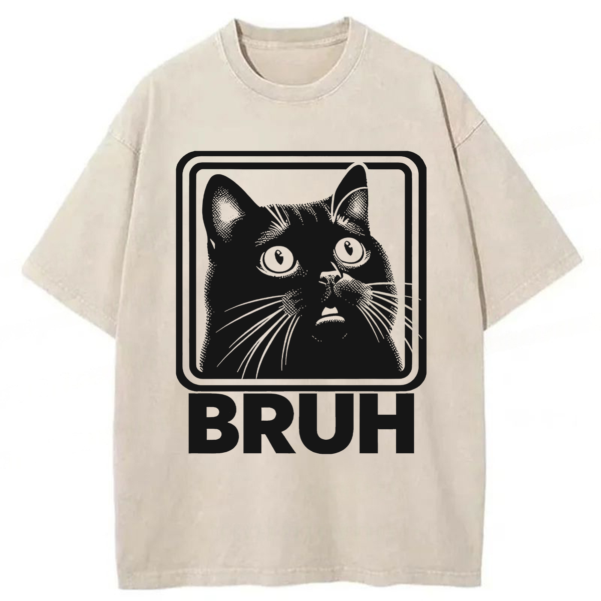 Tokyoviva BRUH Cat Washed T-shirt