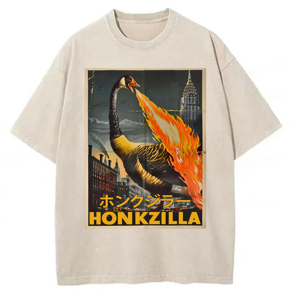 Tokyoviva Honkzilla Goose Washed T-shirt