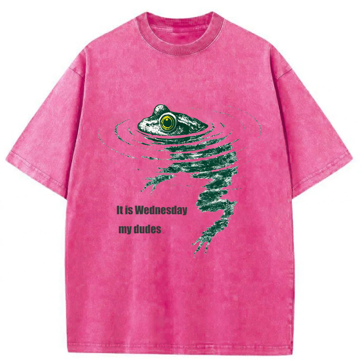 Tokyoviva Frog Swimming Washed T-shirt