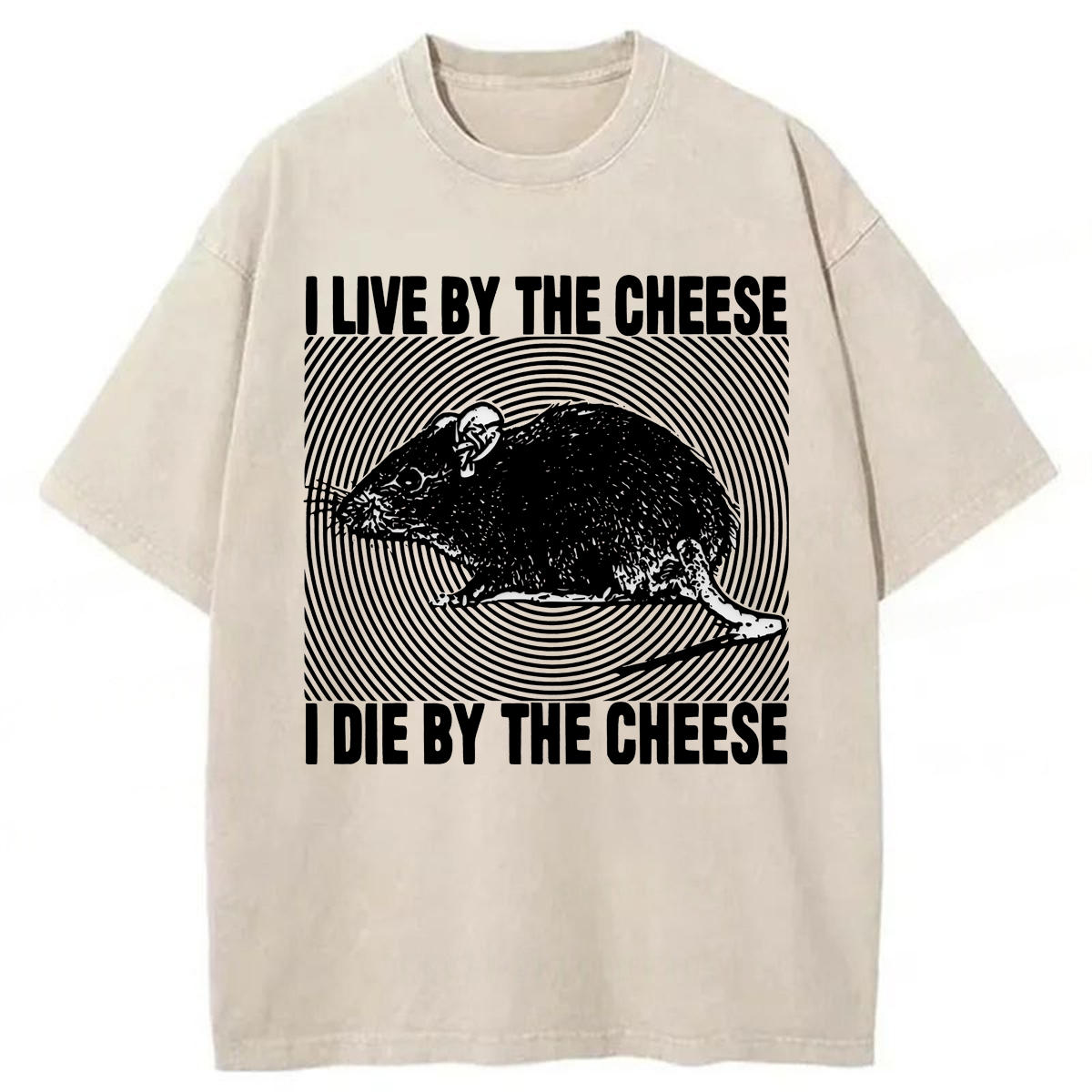 Tokyoviva I Live By The Cheese Washed T-shirt