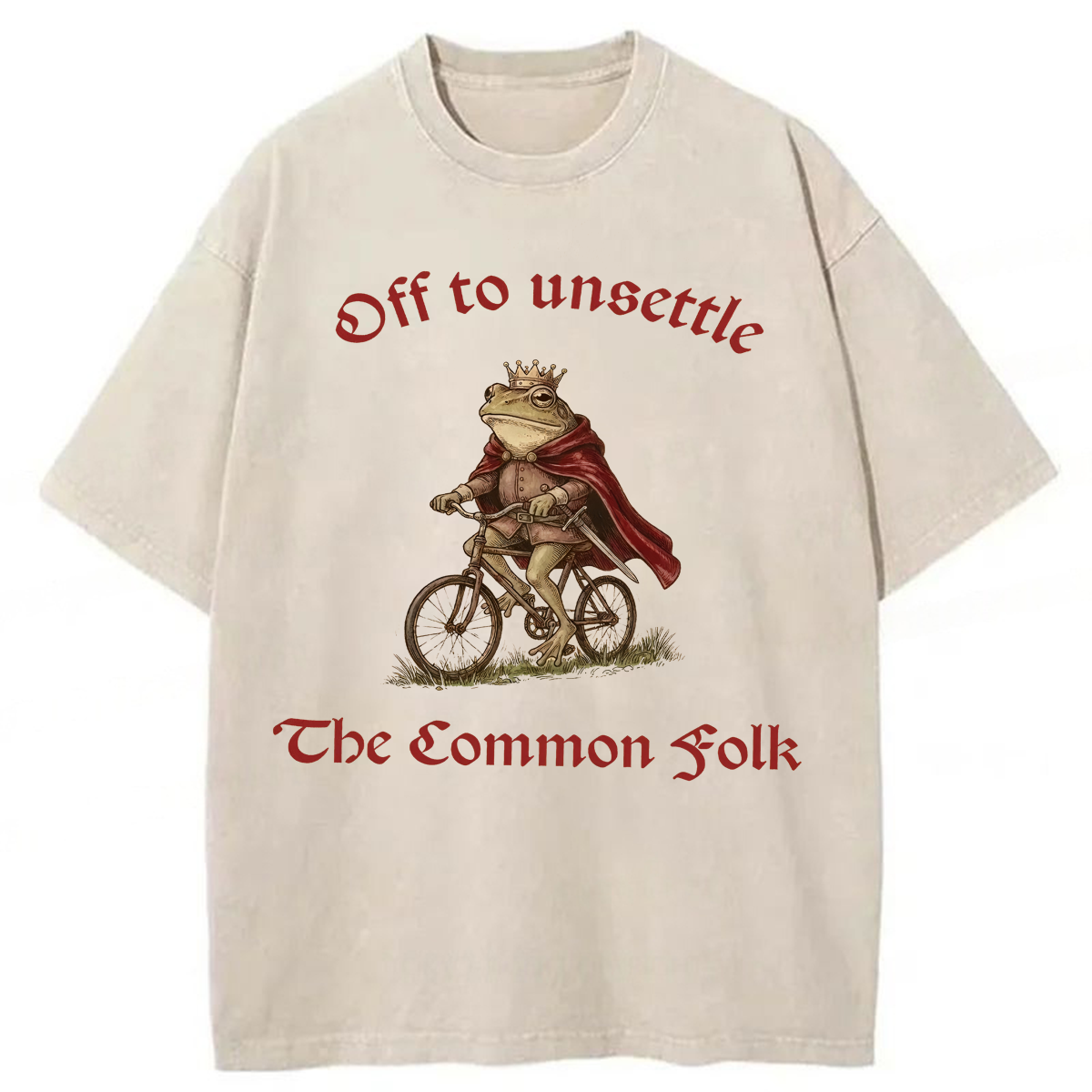 Tokyoviva Off To Unsettle The Common Folk Frog Washed T-shirt