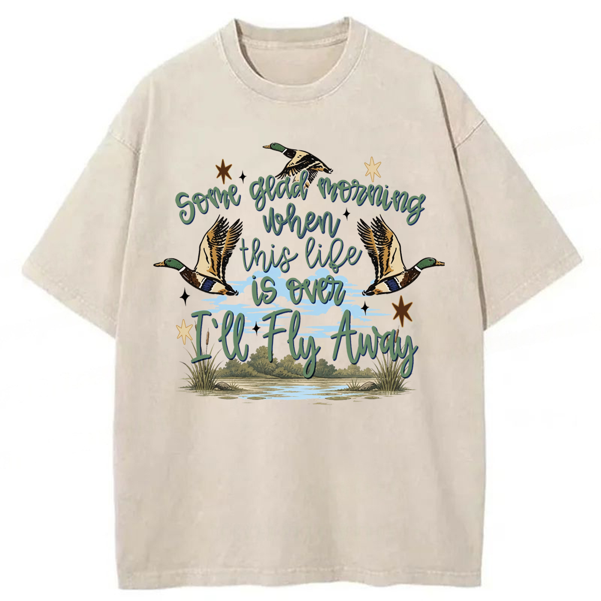 Tokyoviva I'll Fly Away Washed T-shirt