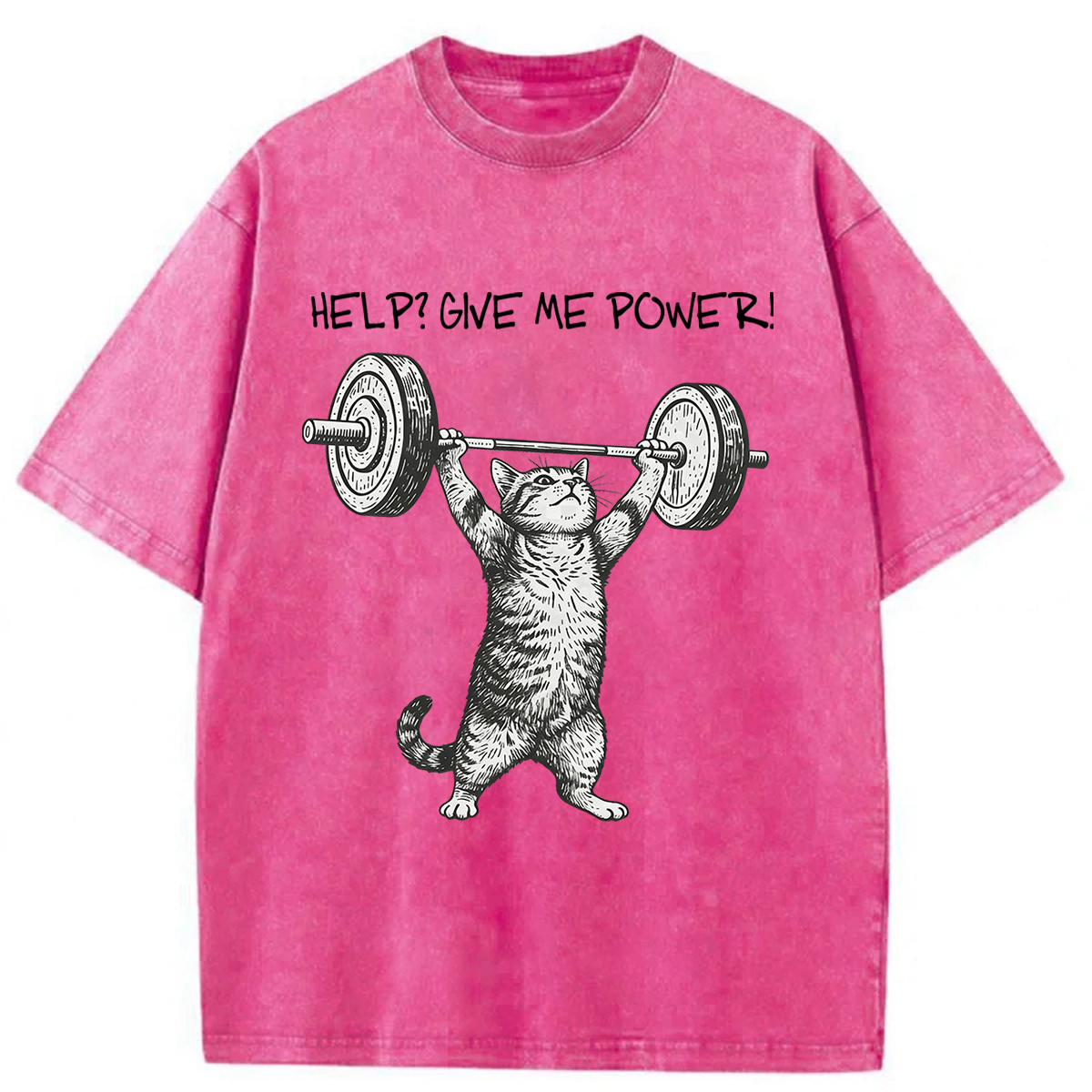 Tokyoviva Help Cat Washed T-shirt