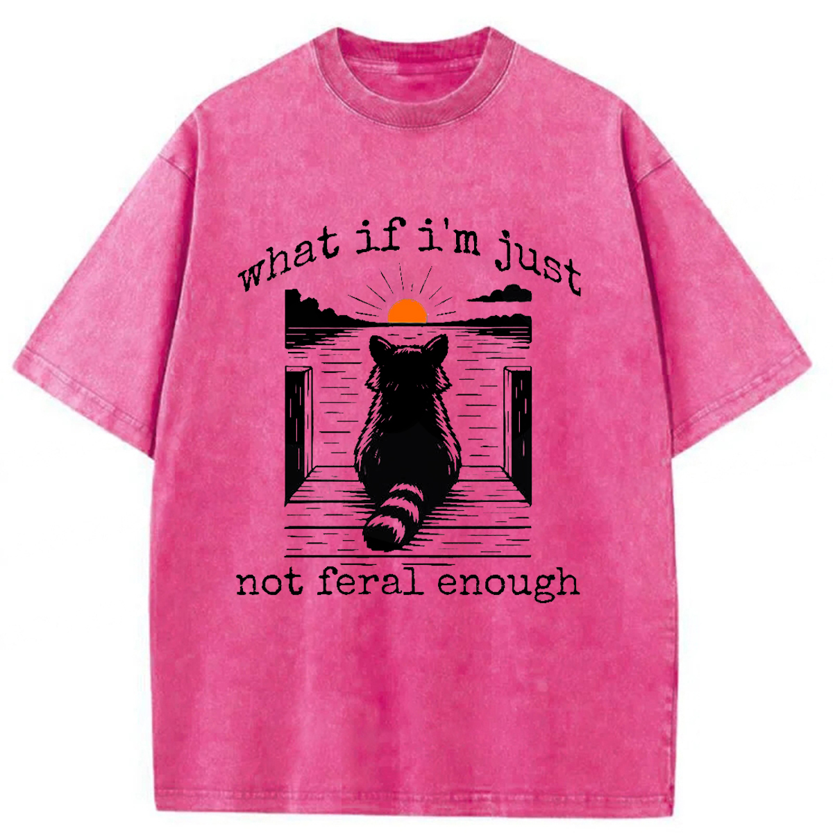 Tokyoviva Thinking Raccoon Washed T-shirt