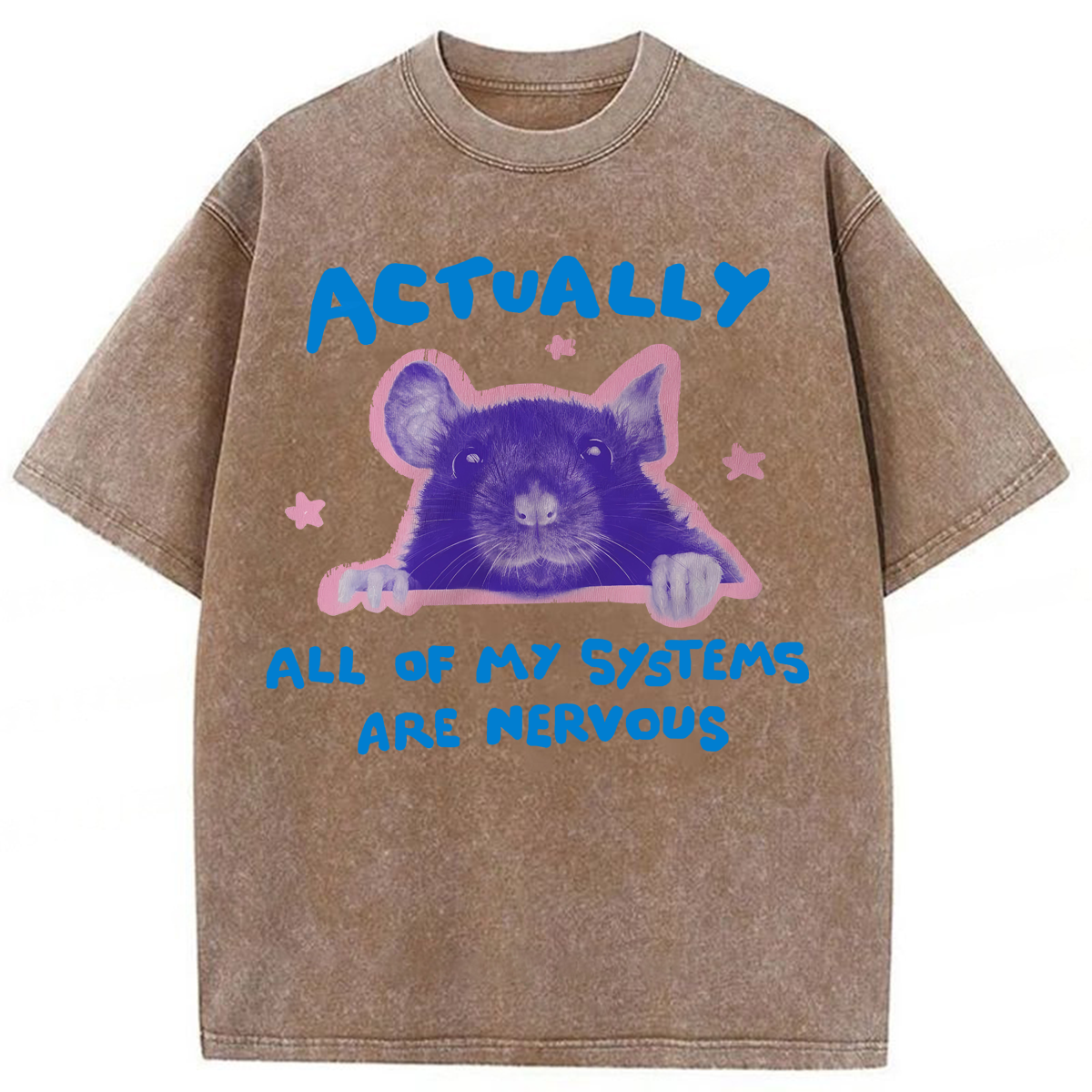 Tokyoviva All Of My Systems Are Nervous Washed T-shirt