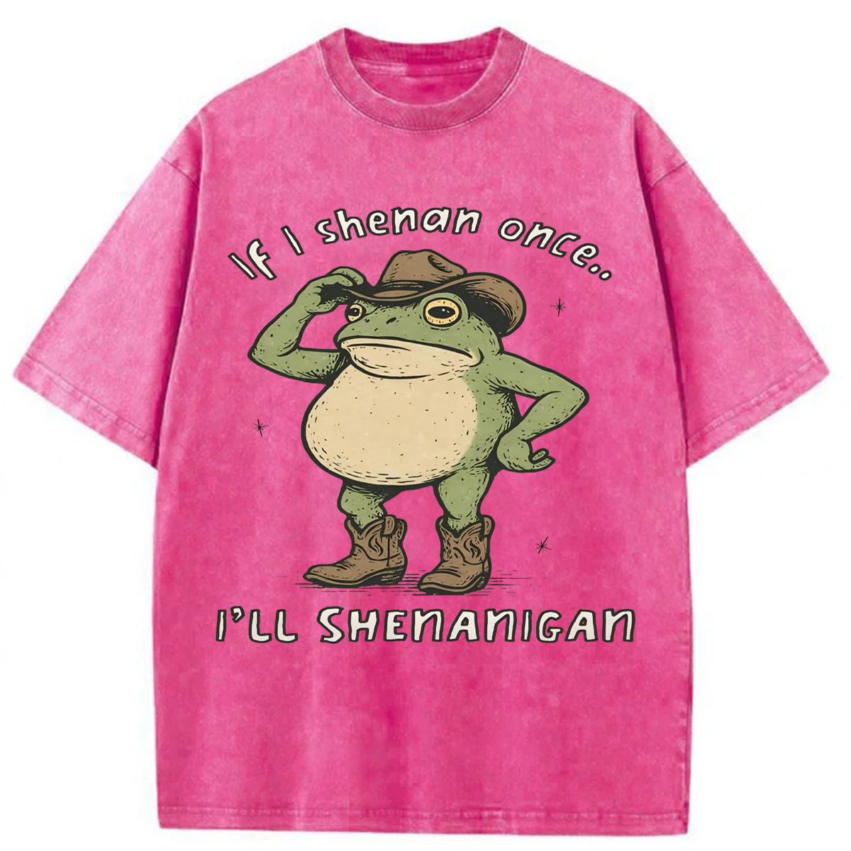 Tokyoviva If I Shenan Once I'll Shenanigan Washed T-shirt